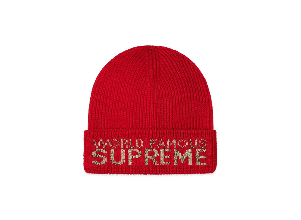 Supreme World Famous Beanie "Red"