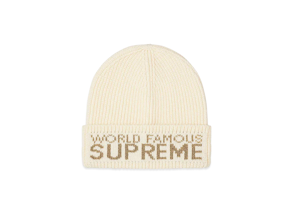 Supreme World Famous Beanie "Natural"