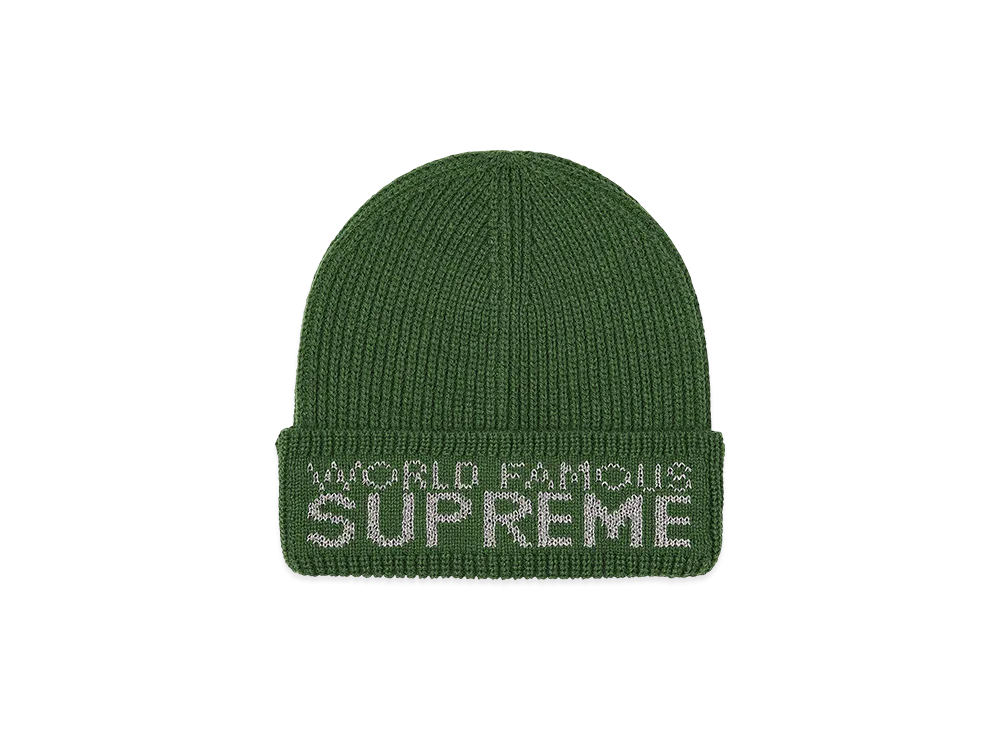Supreme World Famous Beanie "Dark Green"