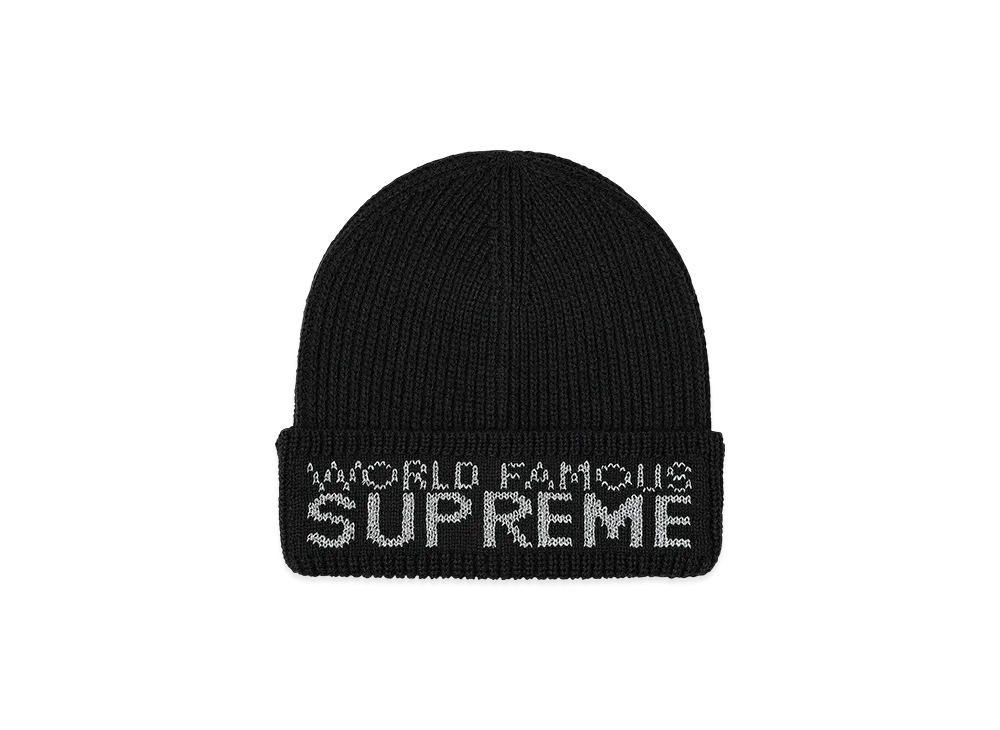Supreme World Famous Beanie "Black"