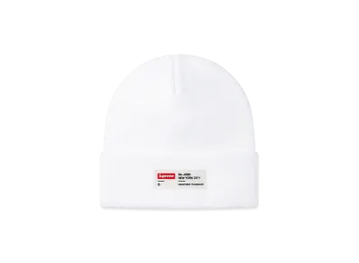 Supreme Clear Label Beanie "White"