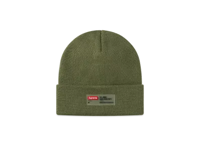 Supreme Clear Label Beanie "Olive"