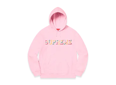 Supreme Drop Shadow Hooded Sweatshirt "Light Pink"