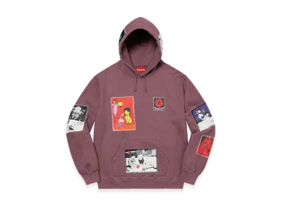 Supreme Toshio Saeki/Supreme Hooded Sweatshirt "Light Purple"