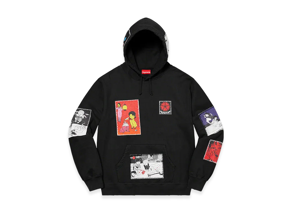 Supreme Toshio Saeki/Supreme Hooded Sweatshirt "Black"
