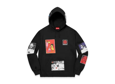 Supreme Toshio Saeki/Supreme Hooded Sweatshirt "Black"