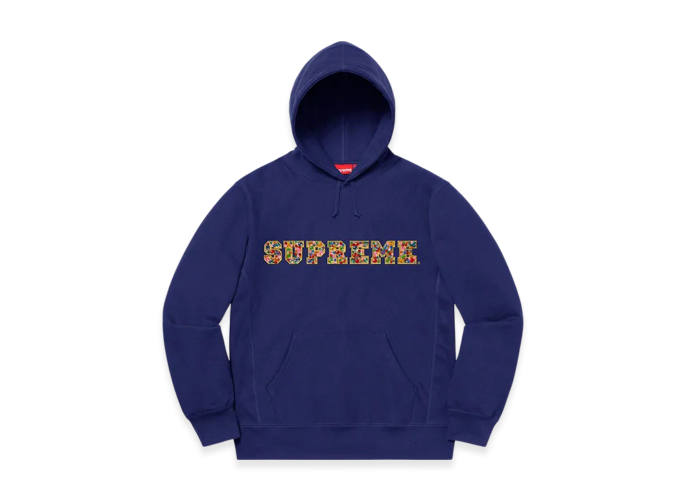 Supreme Jewels Hooded Sweatshirt "Dark Royal"