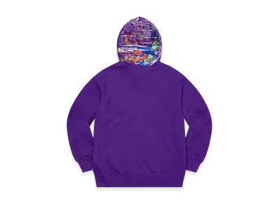 Supreme Globe Zip Up Hooded Sweatshirt "Purple"