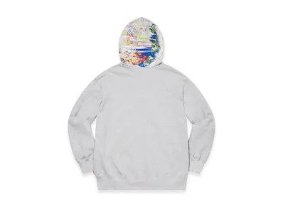 Supreme Globe Zip Up Hooded Sweatshirt "Heather Grey"