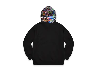 Supreme Globe Zip Up Hooded Sweatshirt "Black"