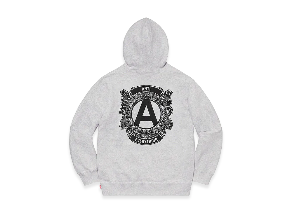 Supreme Anti Hooded Sweatshirt "Ash Grey"