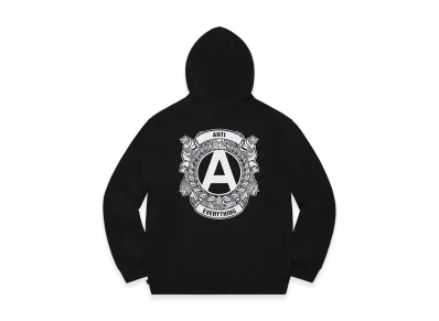 Supreme Anti Hooded Sweatshirt "Black"