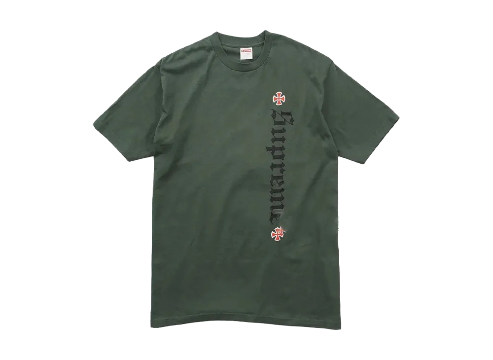 Supreme Independent Old English Tee 17FW "Olive Green"