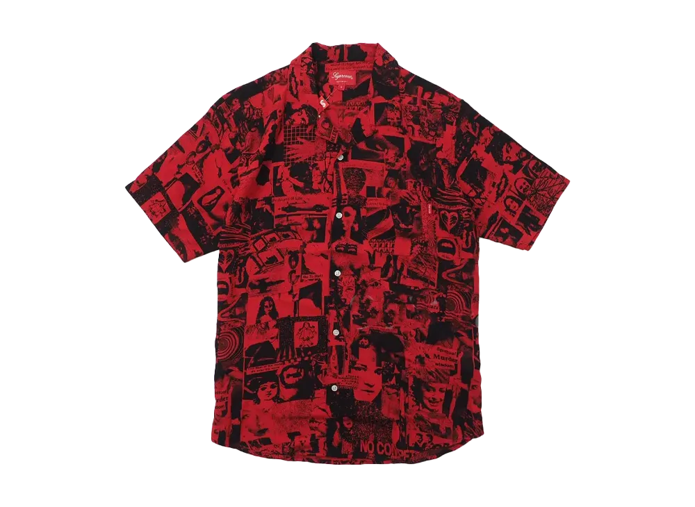 Supreme Vibrations Rayon Shirt 白 L 国内正規品 Supreme Vibrations Rayon Shirt 