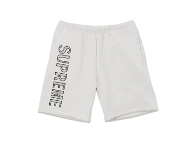 Supreme Leg Embroidery Sweatshort "Ash Grey"