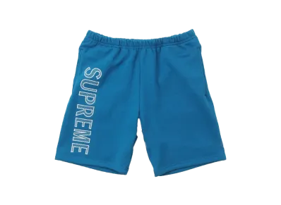 Supreme Leg Embroidery Sweatshort "Dark Aqua"