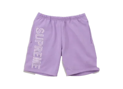 Supreme Leg Embroidery Sweatshort "Violet"