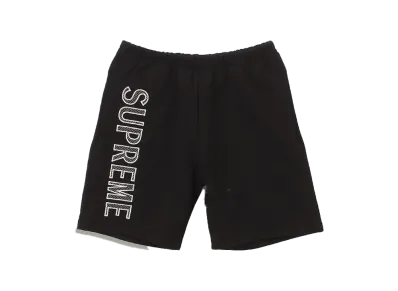 Supreme Leg Embroidery Sweatshort "Black"