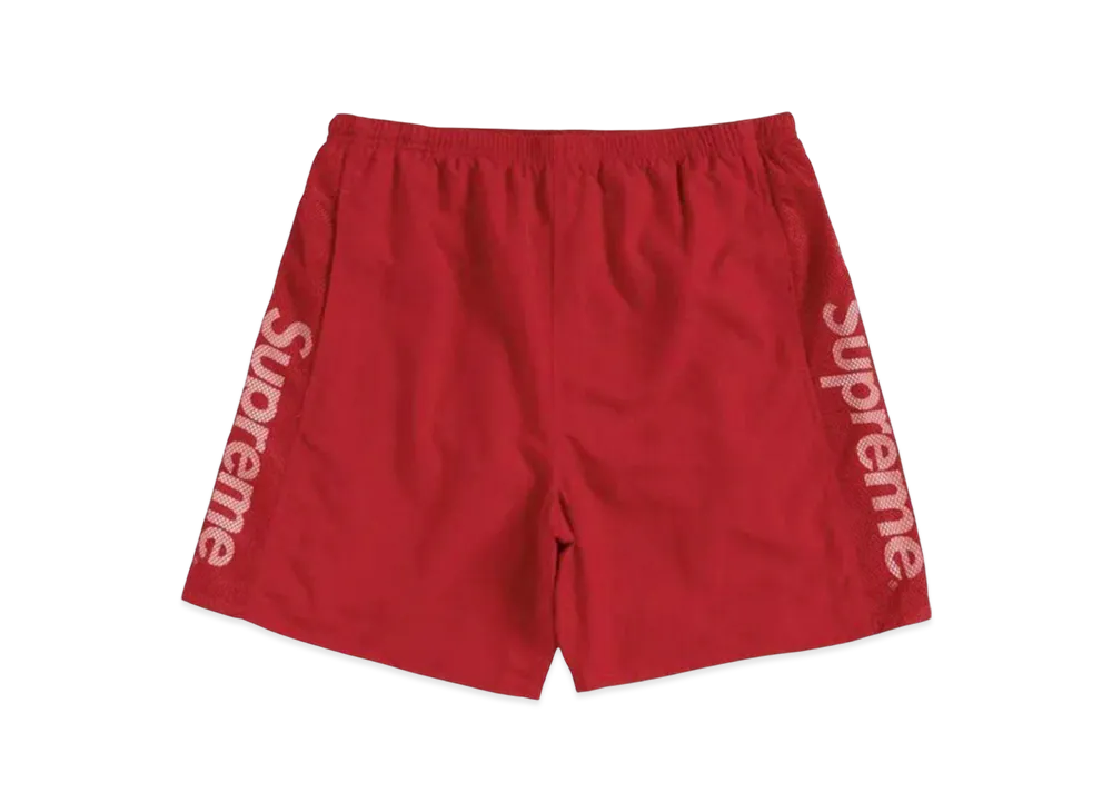 Supreme Mesh Panel Water Short "Red"