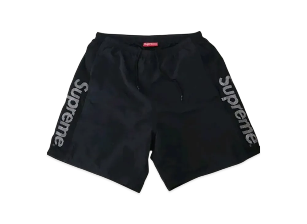 Supreme Mesh Panel Water Short "Black"