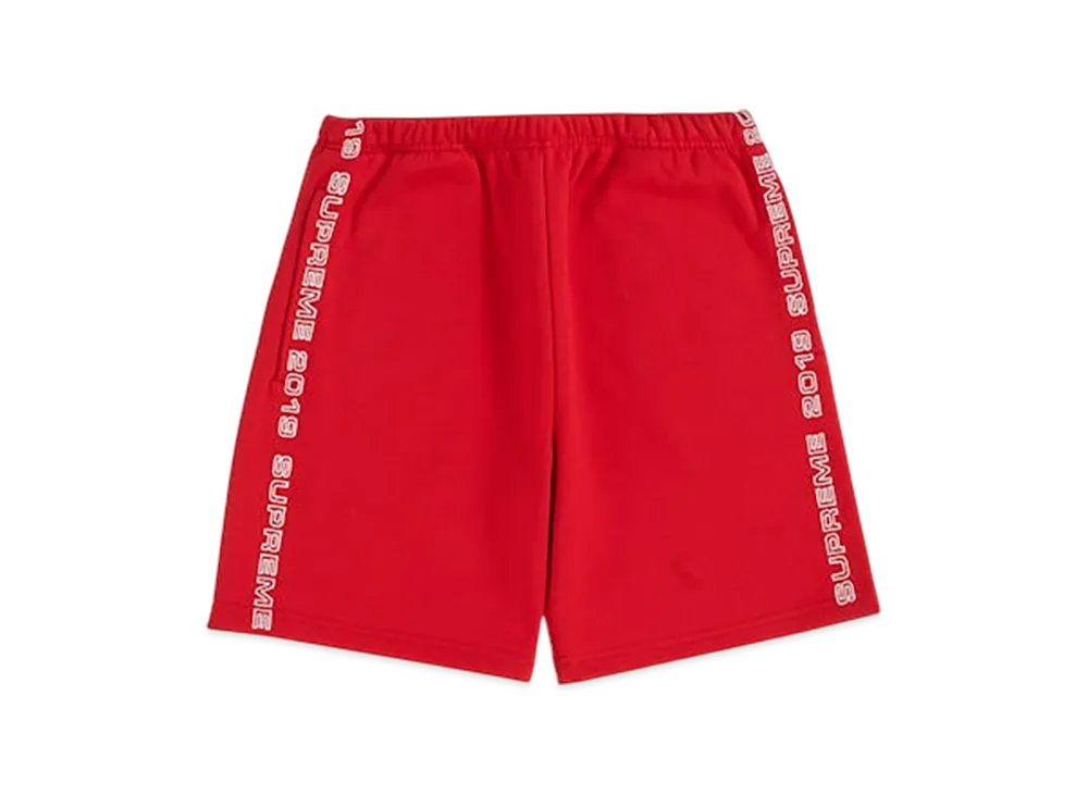 Supreme Topline Sweatshort "Red"