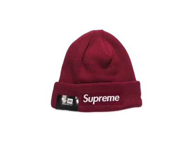 Supreme x New Era Box Logo Beanie (15FW) "Fuchsia"
