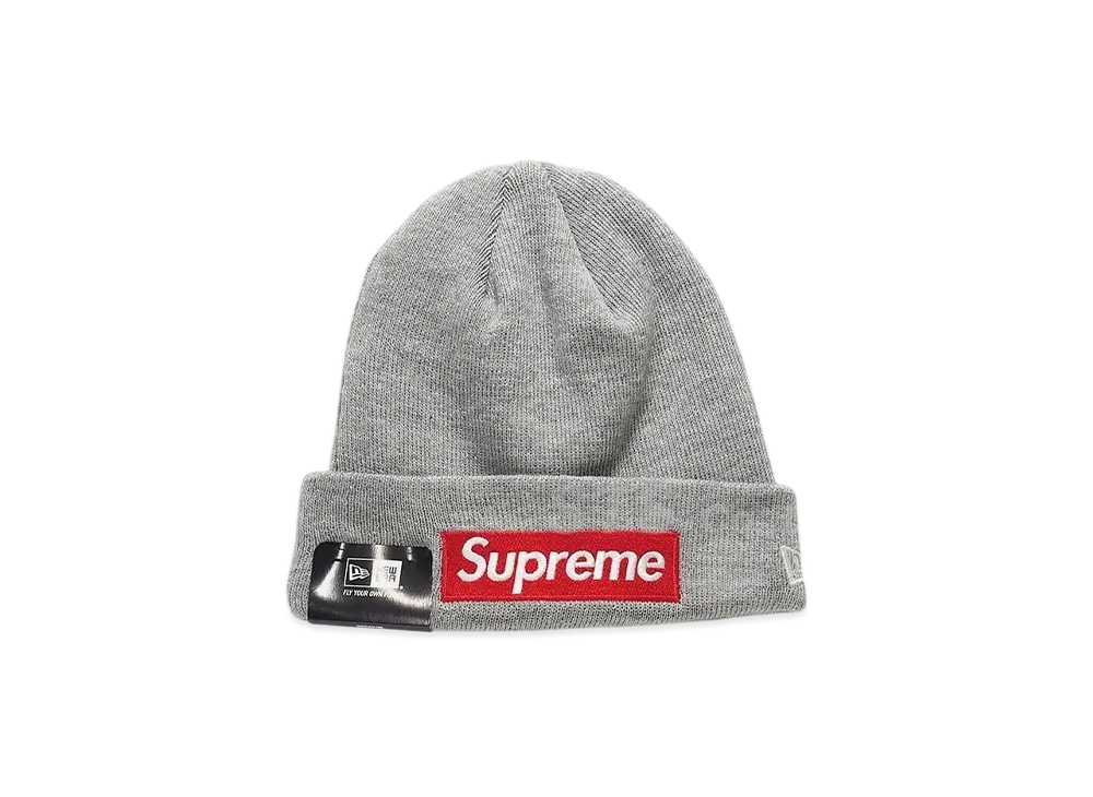 Supreme x New Era Box Logo Beanie (15FW) "H.Grey"