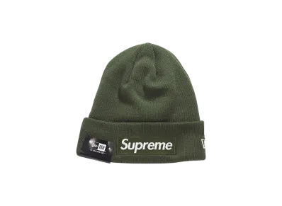 Supreme x New Era Box Logo Beanie (15FW) "Olive"