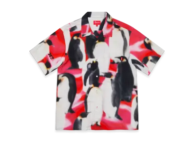 Supreme Penguins Rayon S/S Shirt "Pink"