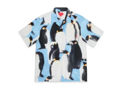 Supreme Penguins Rayon S/S Shirt "Blue"