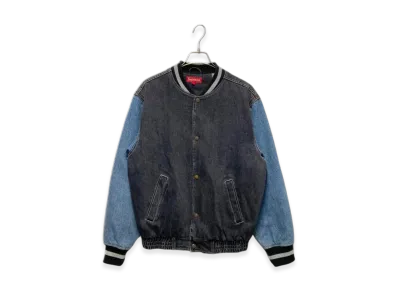 Supreme Denim Varsity Jacket "Black"