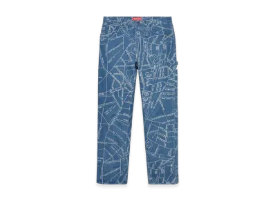 Supreme Gonz Map Denim Pant "Indigo"