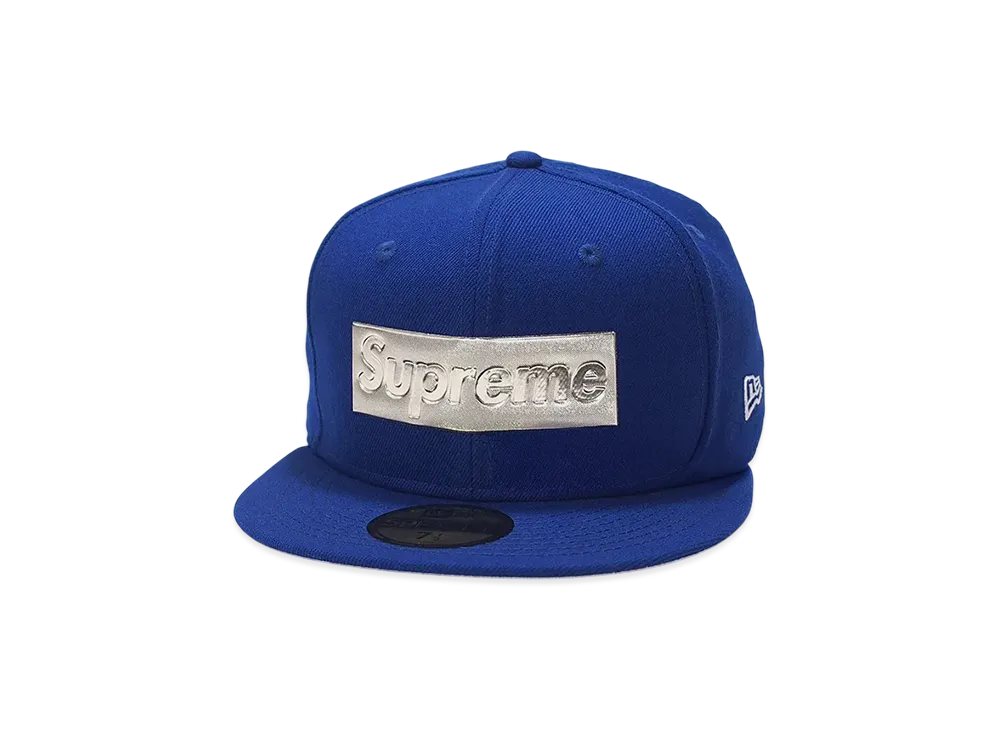 シュプリーム メタリック ボックス ロゴ ニューエラ "ロイヤル"