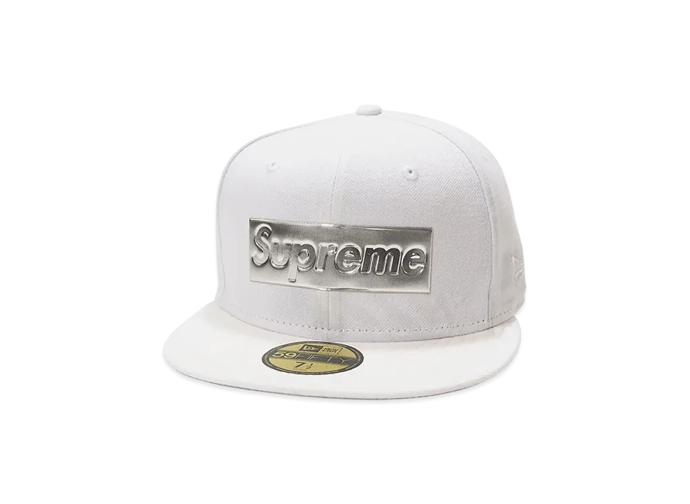 Supreme Metallic Box Logo New Era "White"