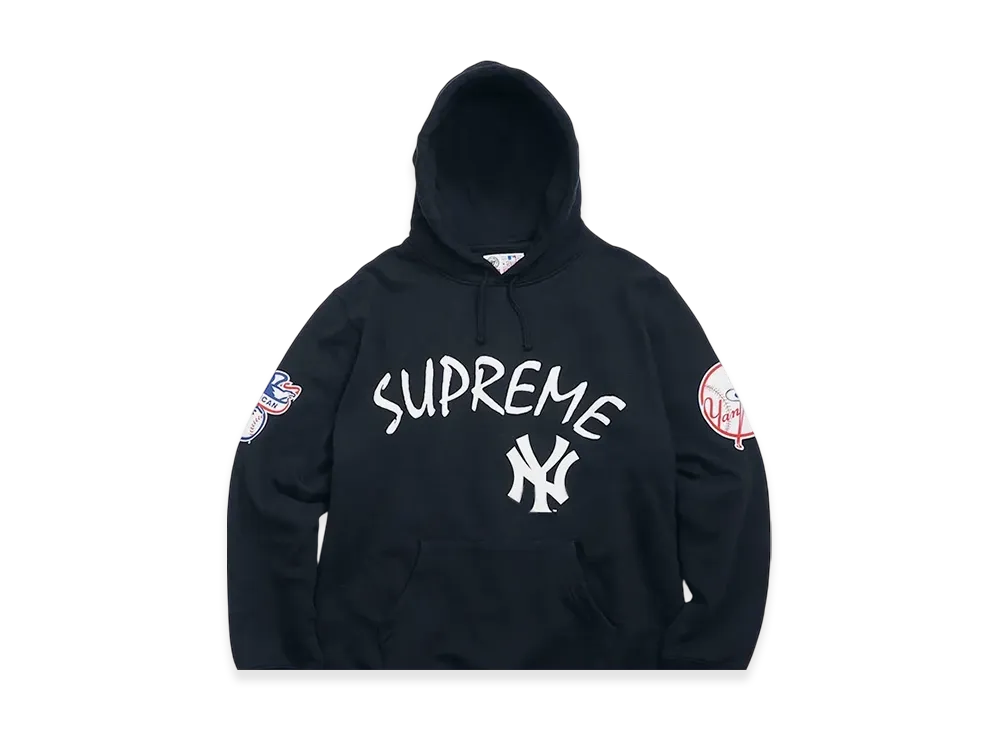 Supreme New York Yankees Hooded Sweatshirt "Navy"