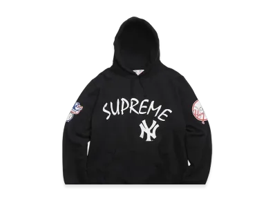 Supreme New York Yankees Hooded Sweatshirt "Black"