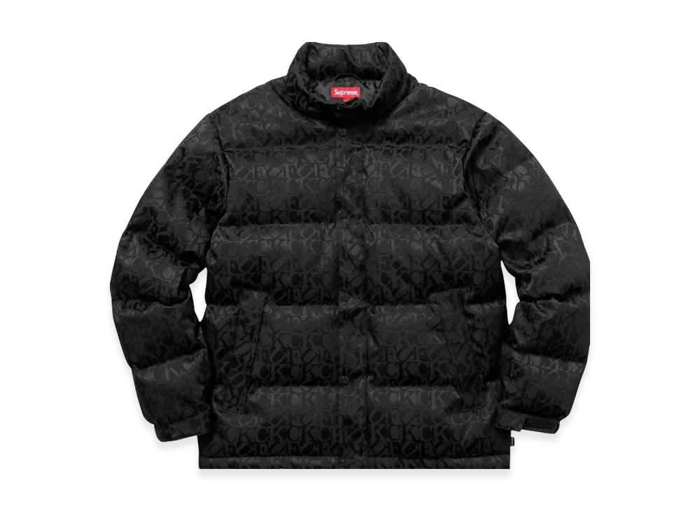 Supreme fuck Jacquard Puffy Jacket 