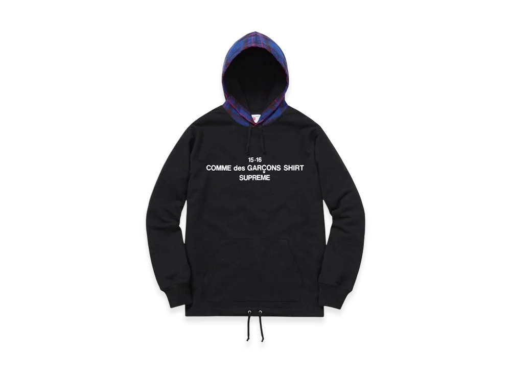 Supreme x Comme Des Garcons Hooded Sweatshirt "Black"