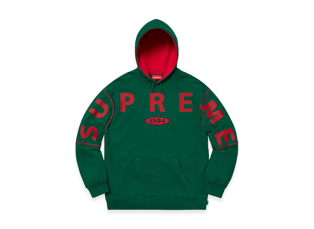 Supreme Spread Logo Hooded Sweatshirt "Dark Green"