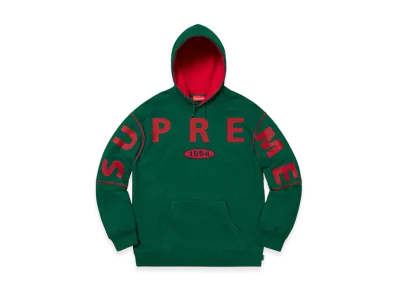 Supreme Spread Logo Hooded Sweatshirt "Dark Green"