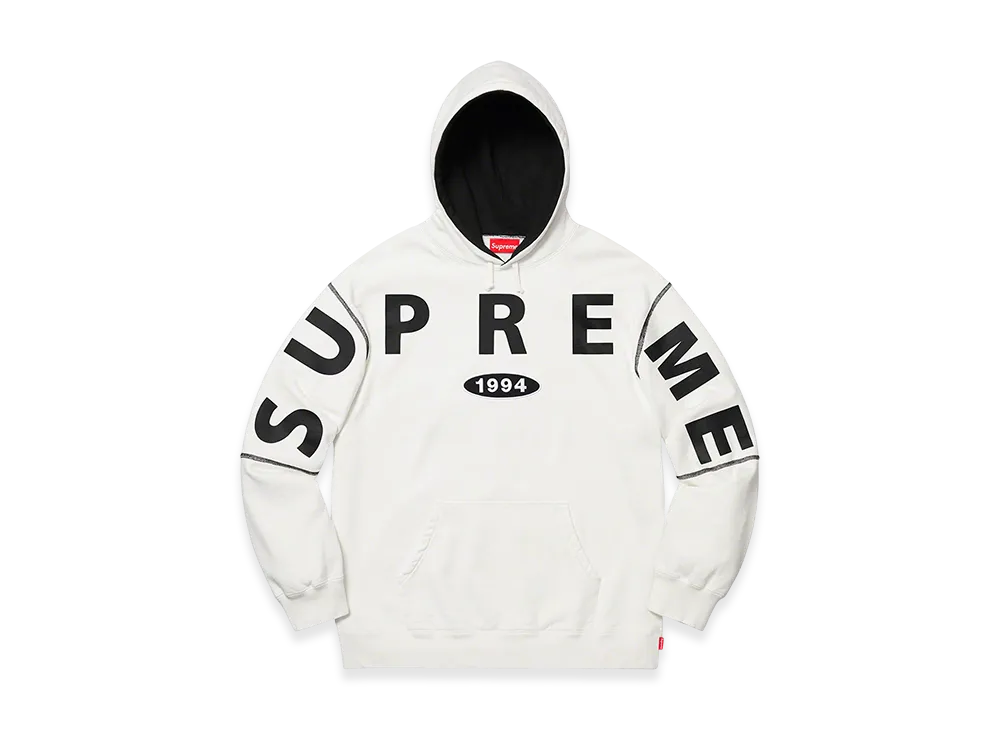 Supreme Spread Logo Hooded Sweatshirt "White"