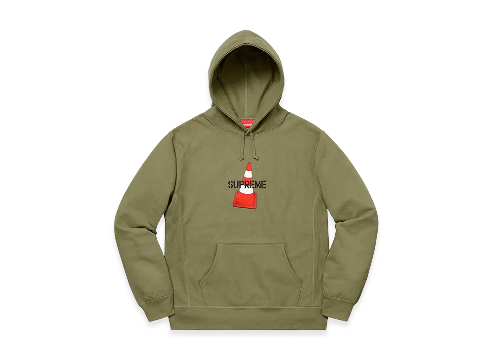 Supreme Cone Hooded Sweatshirt "Light Olive"