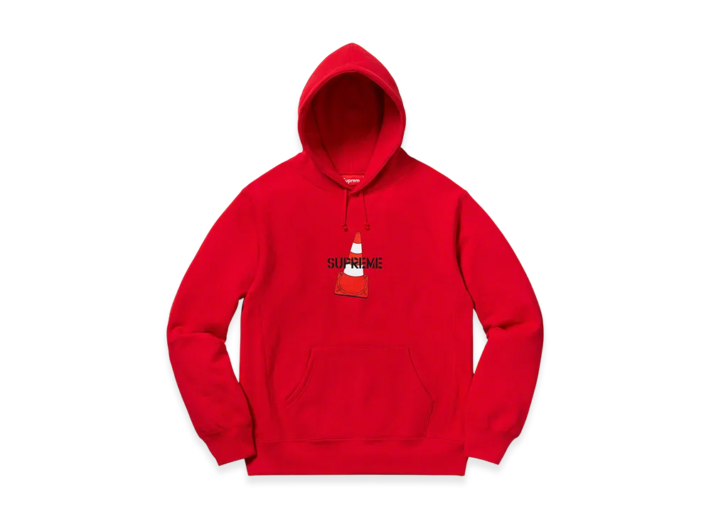 Supreme Cone Hooded Sweatshirt "Red"