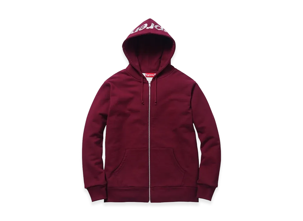 シュプリーム 3Mリフレクティブロゴ サーマルジップアップ "バーガンディ"