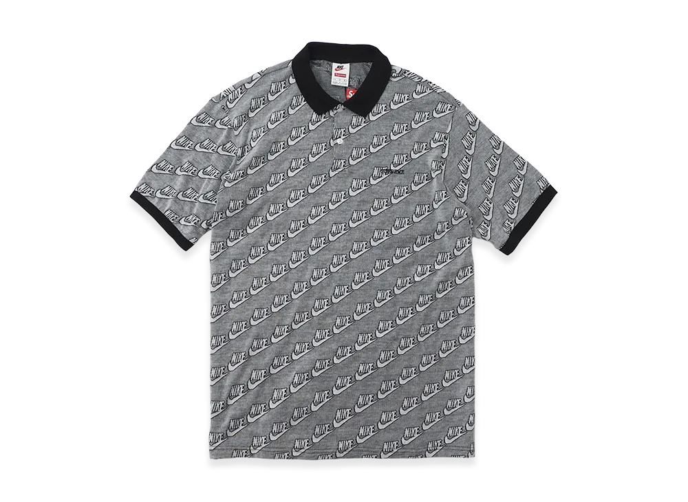 シュプリーム x ナイキ ジャガードポロ "ブラック"