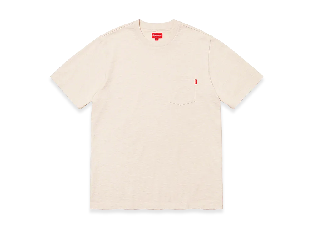 Supreme S/S Pocket Tee (20FW) "Heather Natural"