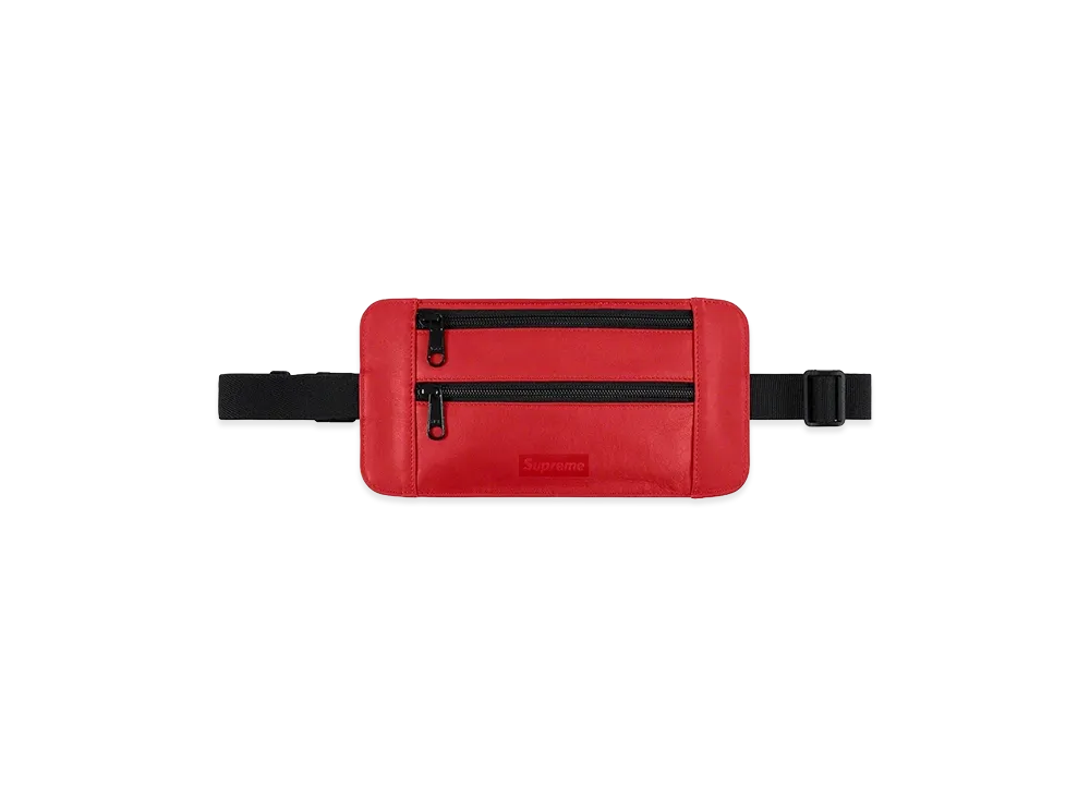 Supreme Leather Waist/Shoulder Pouch (19SS) "Red"