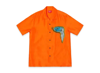 Supreme The Persistence of Memory Silk S/S Shirt "Orange"
