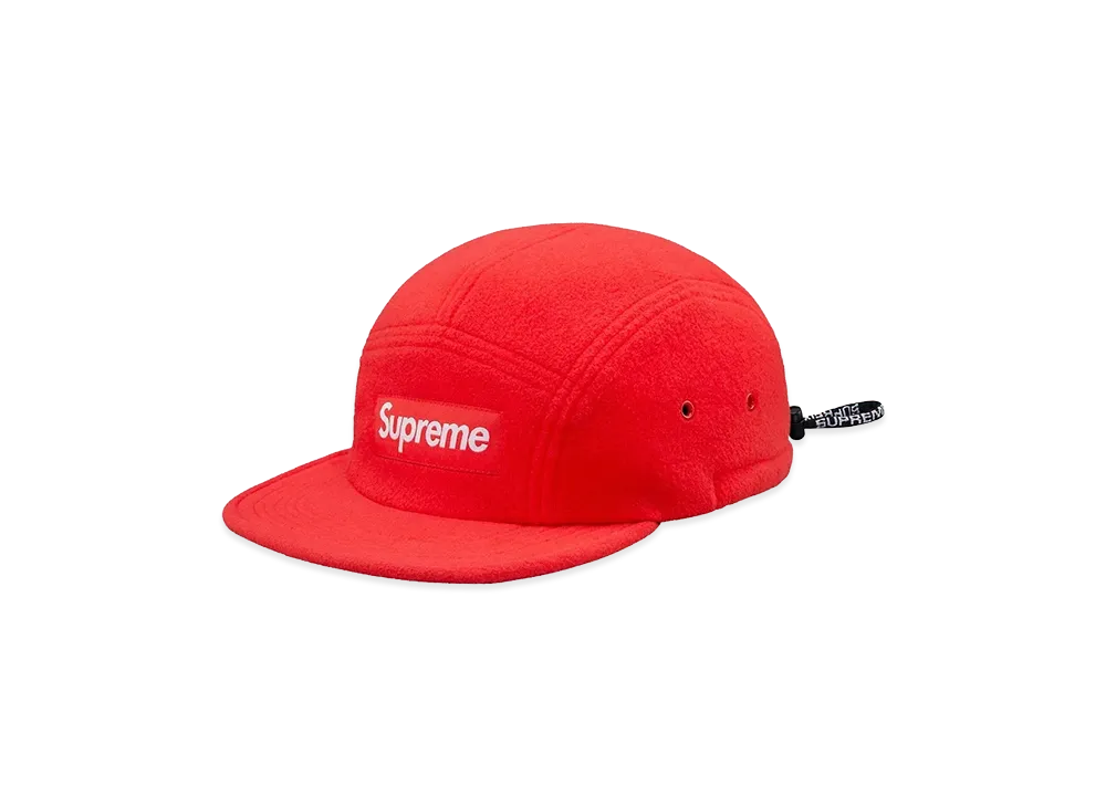 Supreme Fleece Pullcord Camp Cap (18FW) "Coral"