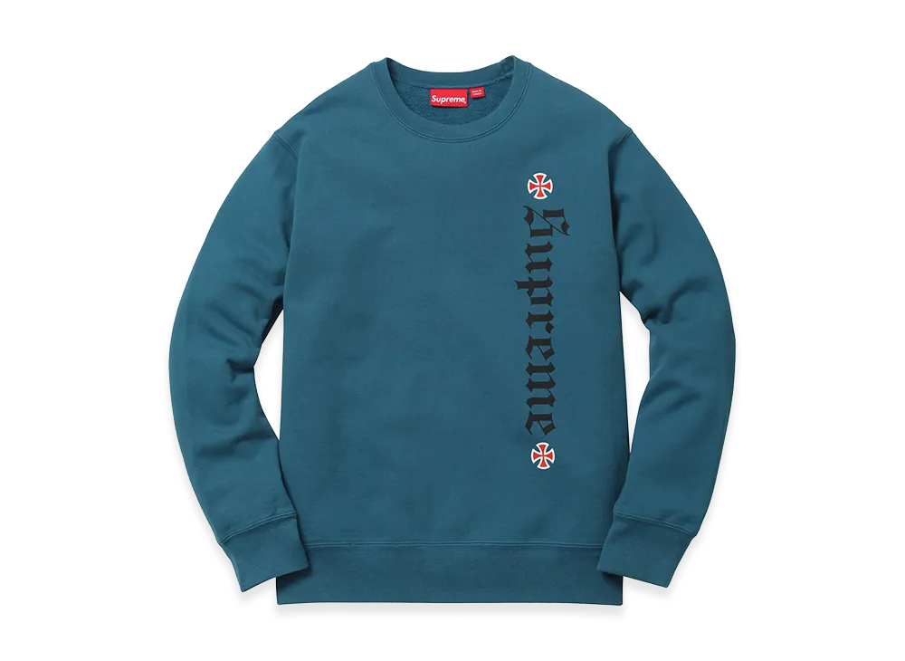 Supreme x Independent Fuck The Rest Crewneck (17FW) "Dark Slate"